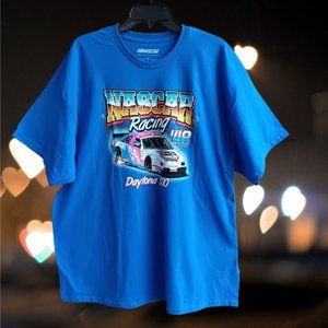 Nascar Racing '48 Daytona 500 Cars Men's Size 2XL Blue Graphic Tee T-Shirt